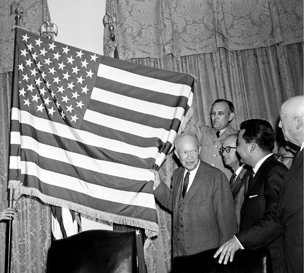 ike and flag